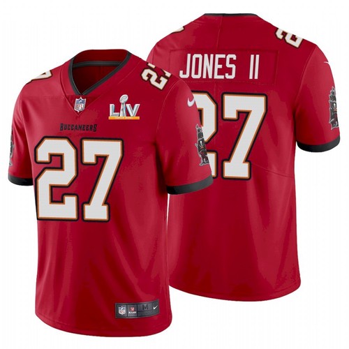Men's Red Tampa Bay Buccaneers #27 Ronald Jones 2021 Super Bowl LV Limited Stitched Jersey